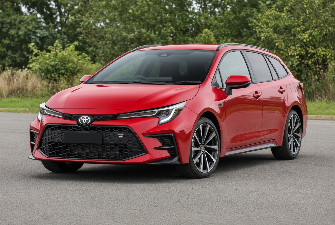 Red 2022 Toyota Corolla 2.0 GR Sport Touring - front view